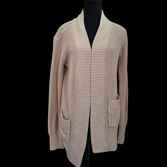 Streetwear Society Tan Open-Front Cardigan Size XL - Picture 1 of 5
